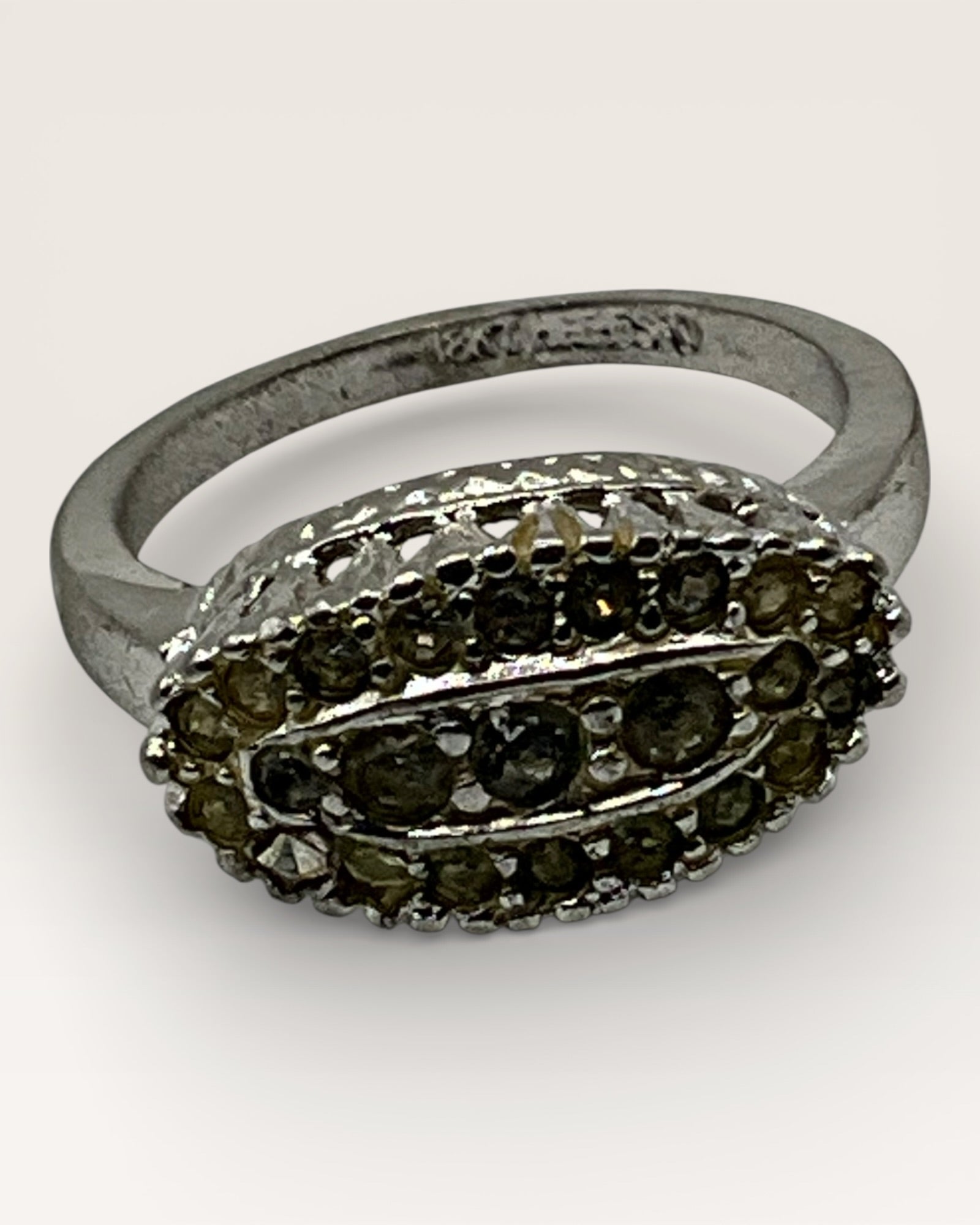 Yellow CZ Ring - Estate Sale (Great Condition)