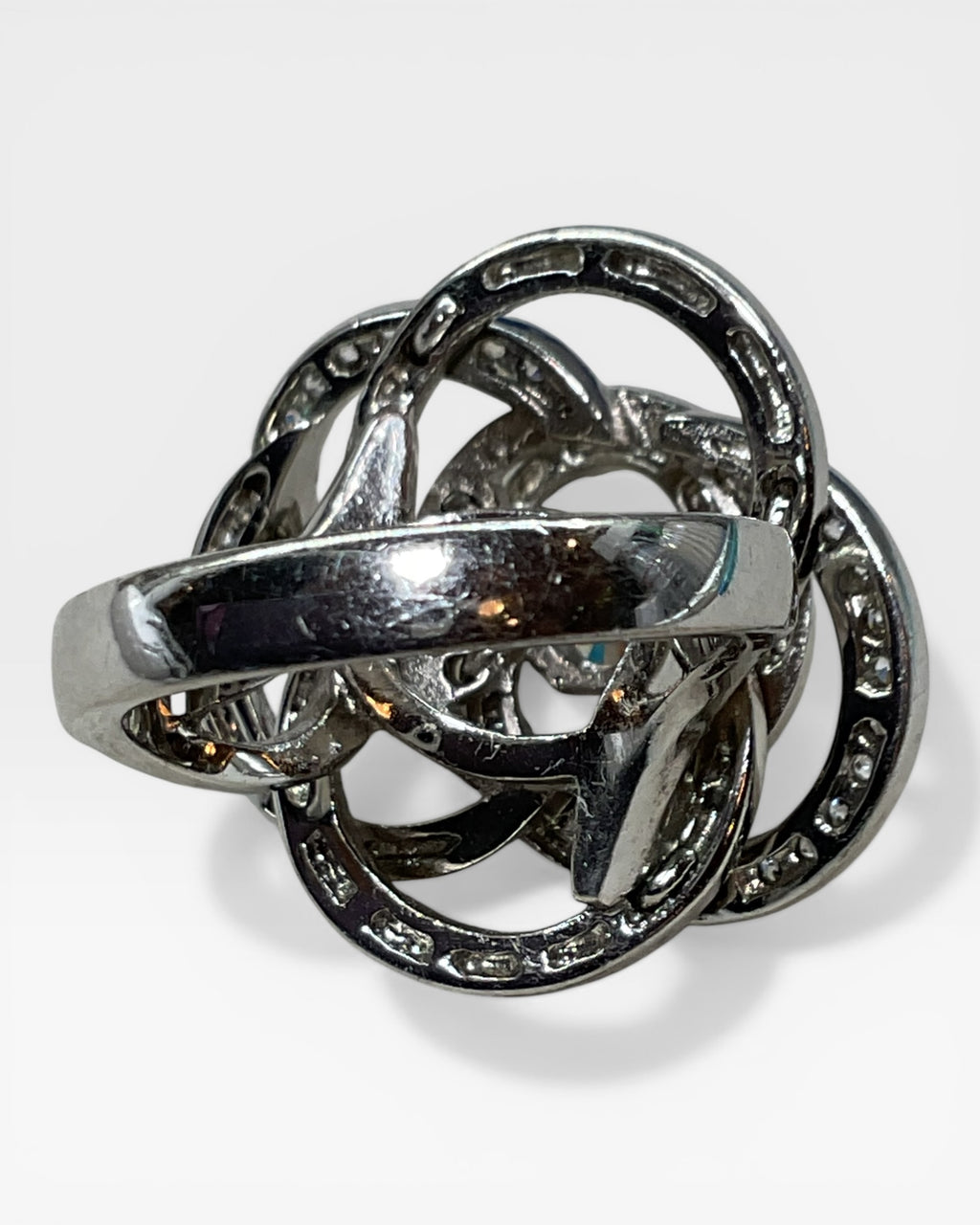 Halo Swirl Ring - Estate Sale (Great Condition)