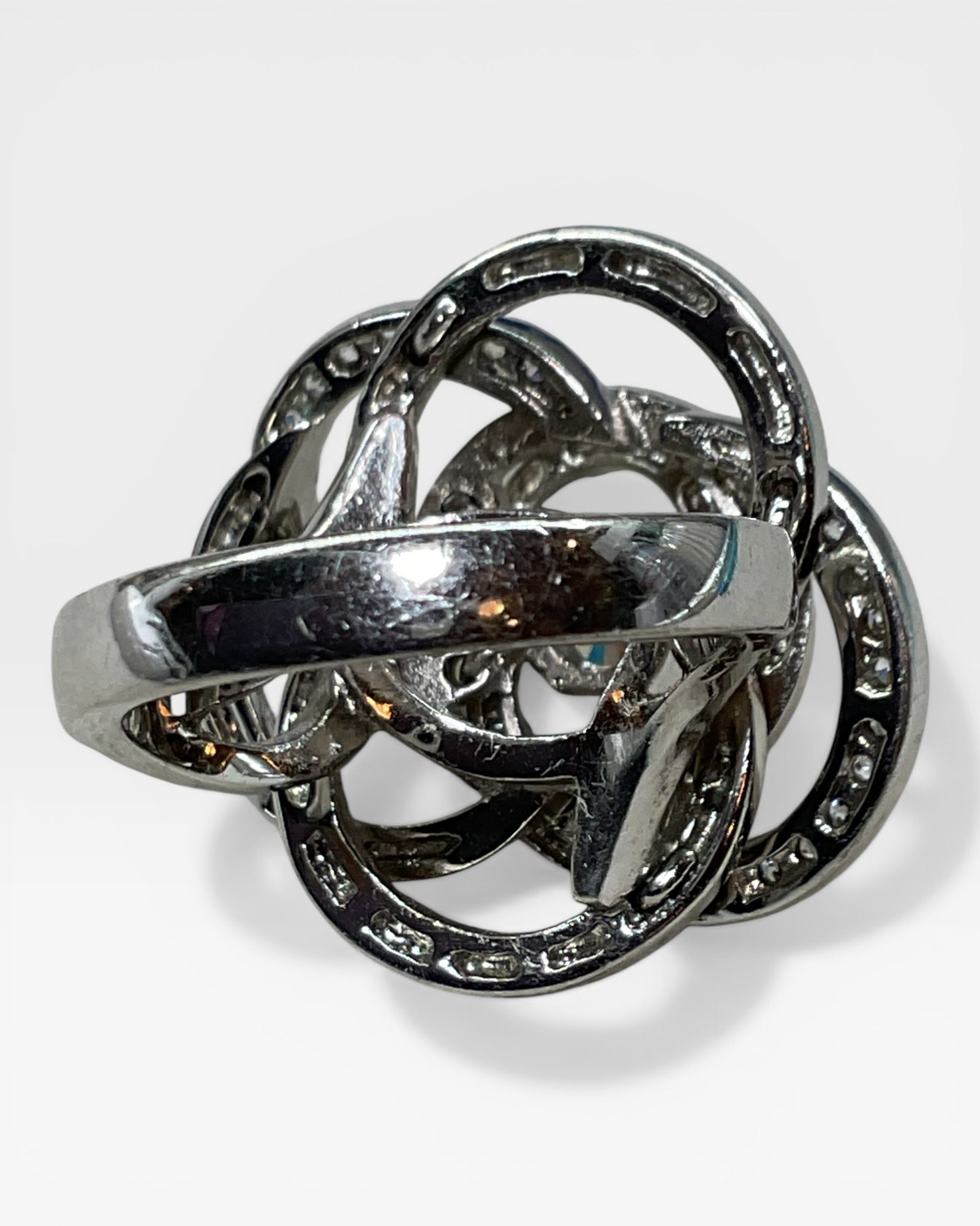 Halo Swirl Ring - Estate Sale (Great Condition)