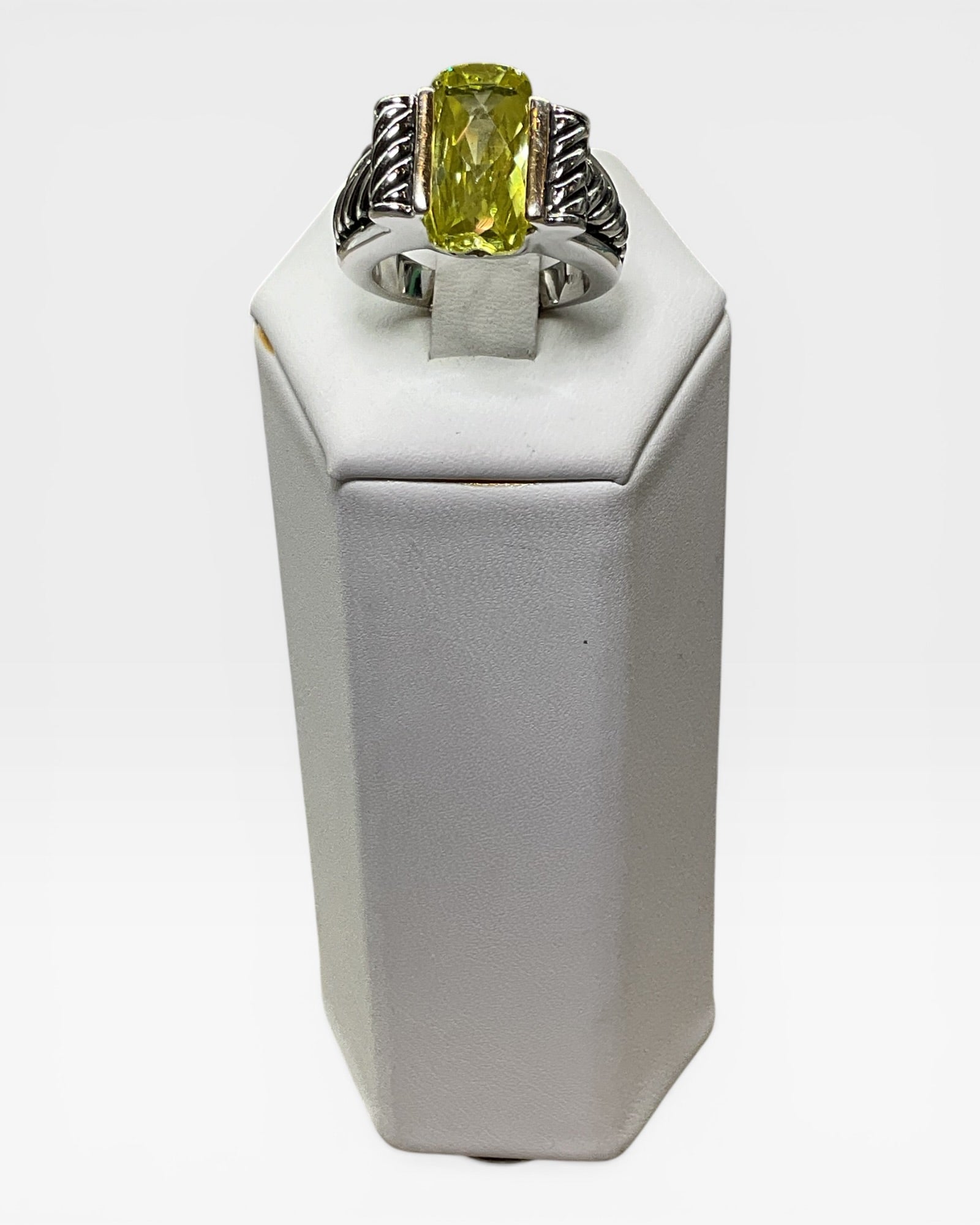 David Yurman Inspired Citrine Ring - Estate Sale (Great Condition)