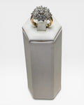 Vintage Inspired Floral Diamond Look Ring - Estate Sale (Great Condition)