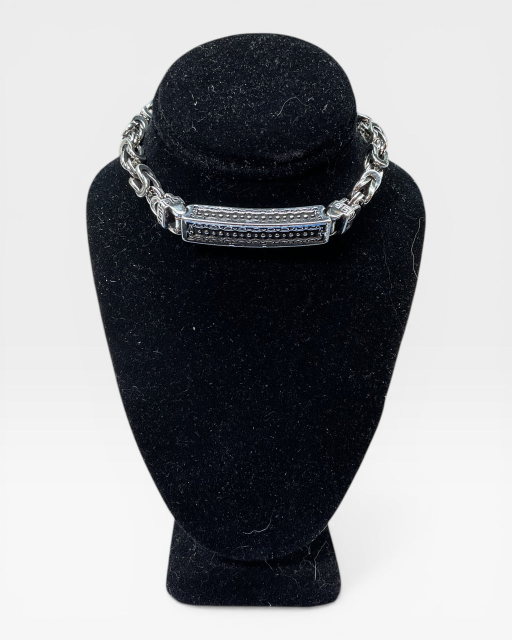 Sterling Silver Bohemian Link Unisex Bracelet