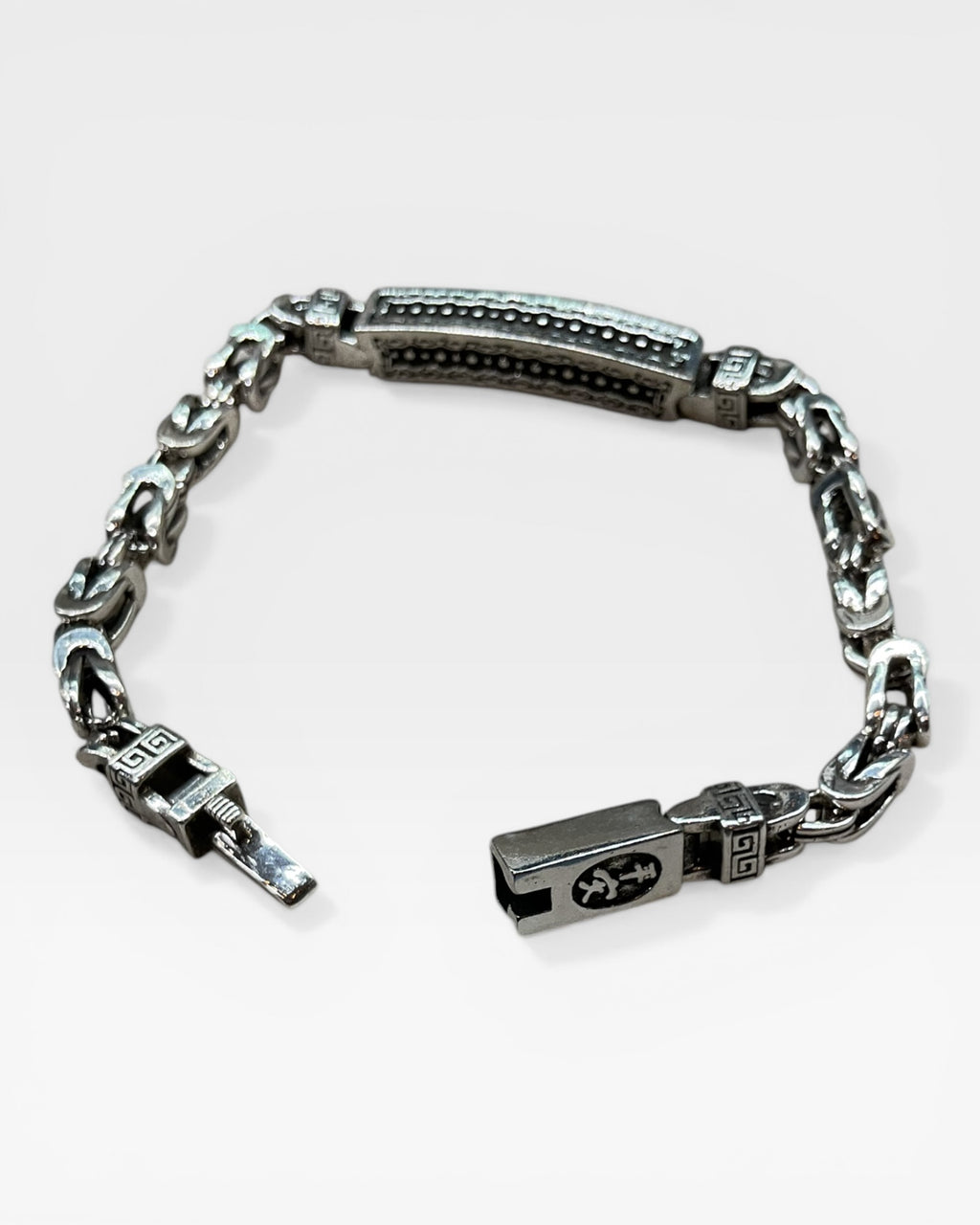 Sterling Silver Bohemian Link Unisex Bracelet