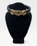 Braided Leather & Chain Unisex Bracelet