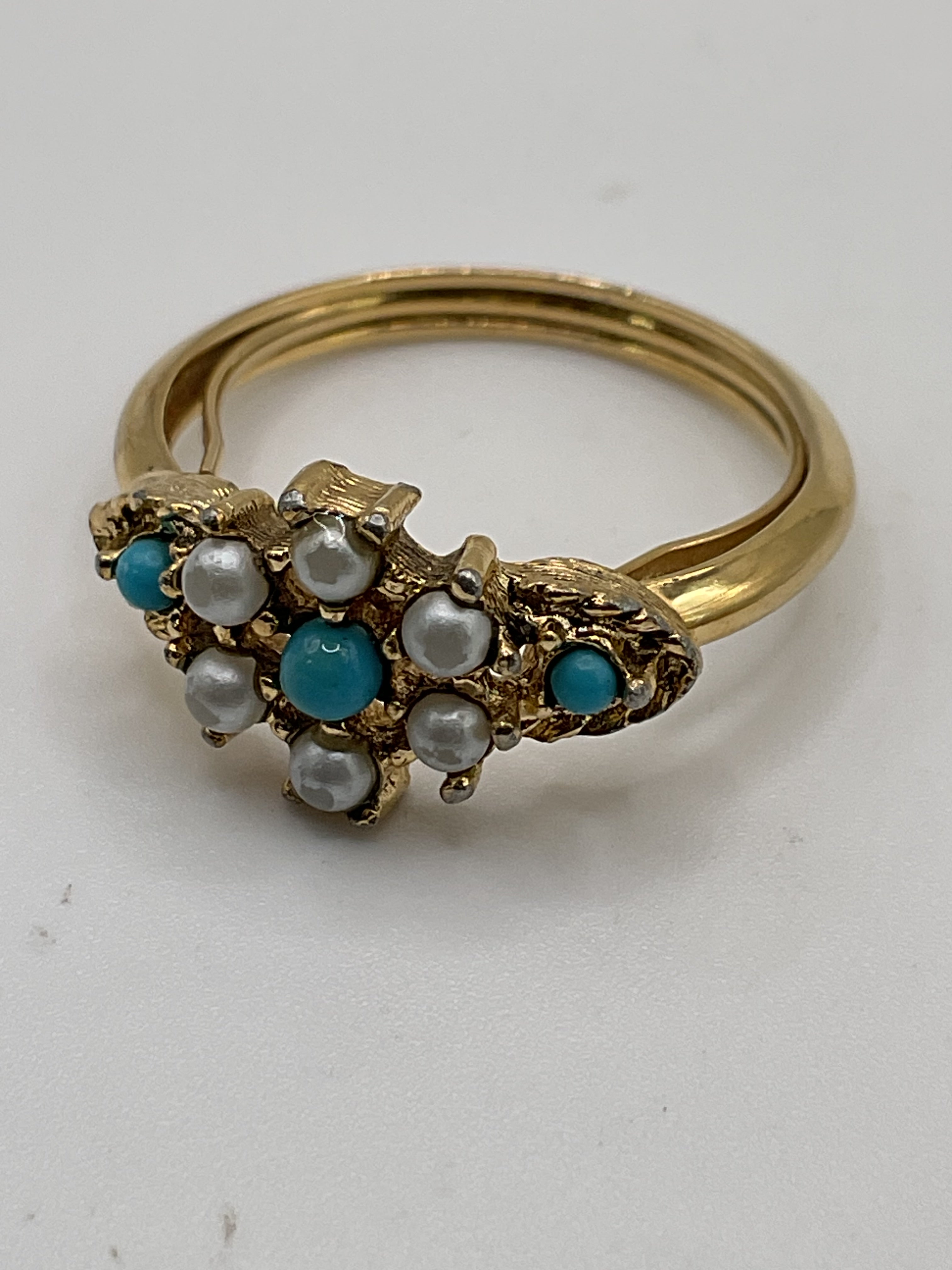 Vintage Avon with Faux Turquoise & Simulated Pearl - Estate Sale (Great Condition)