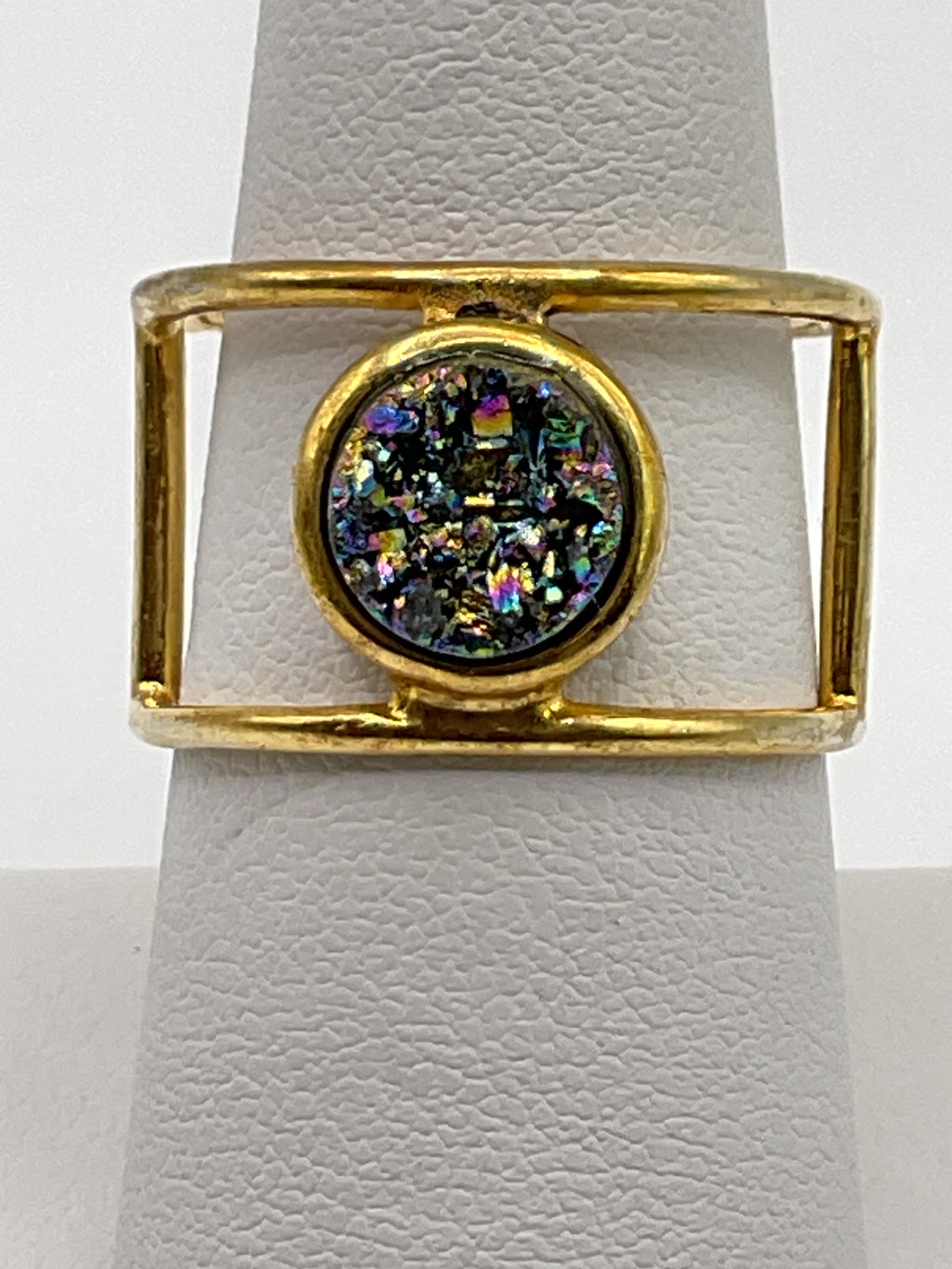 Capo Purple Rainbow Druzy Ring - Estate Sale (Great Condition)