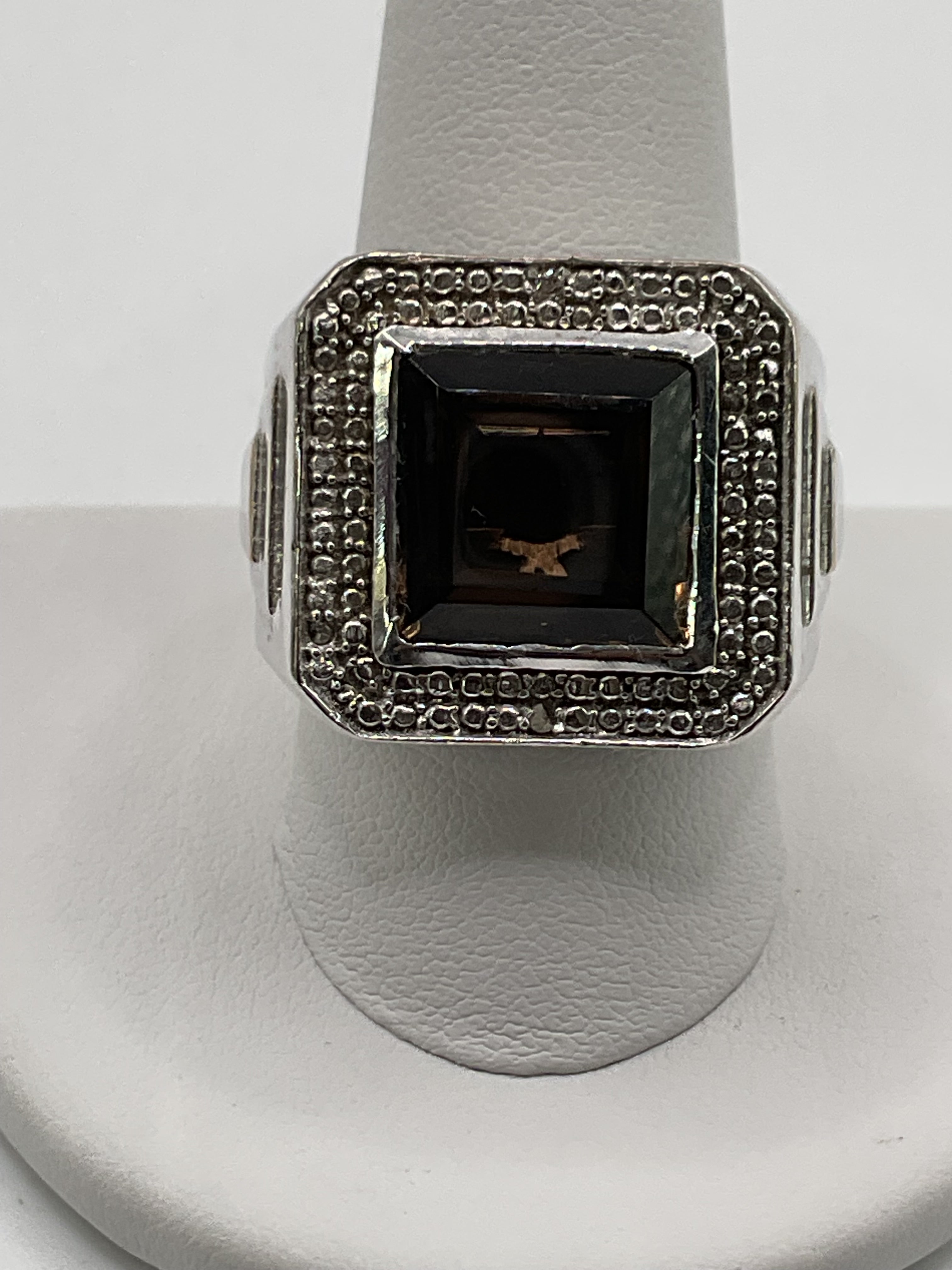Unisex Smoky Topaz Ring - Estate Sale (Great Condition)