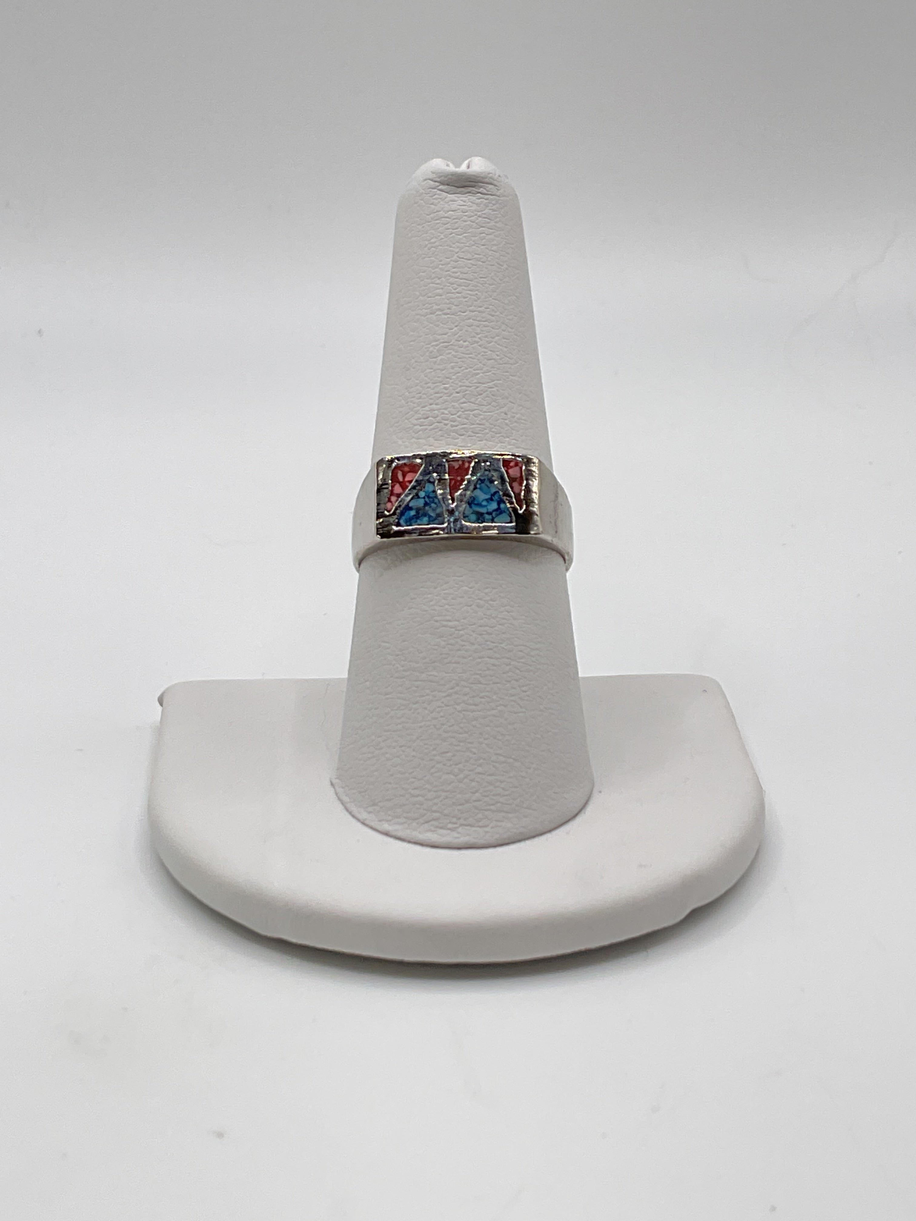 Southwestern Inlay Ring - Estate Sale (Fair Condition)