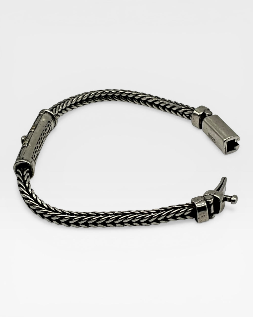 Sterling Silver Hand Woven Unisex Bracelet