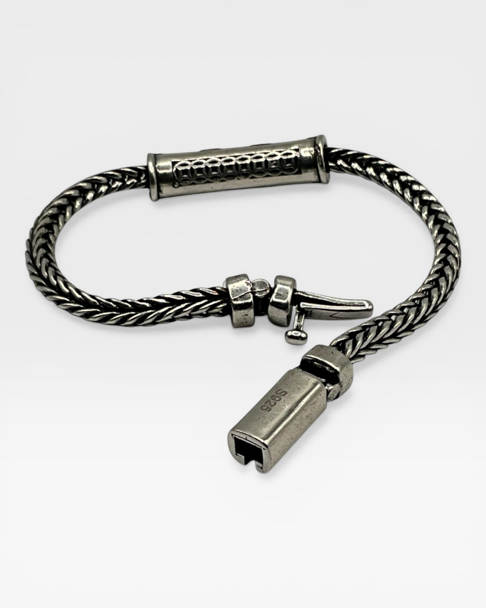 Sterling Silver Hand Woven Unisex Bracelet