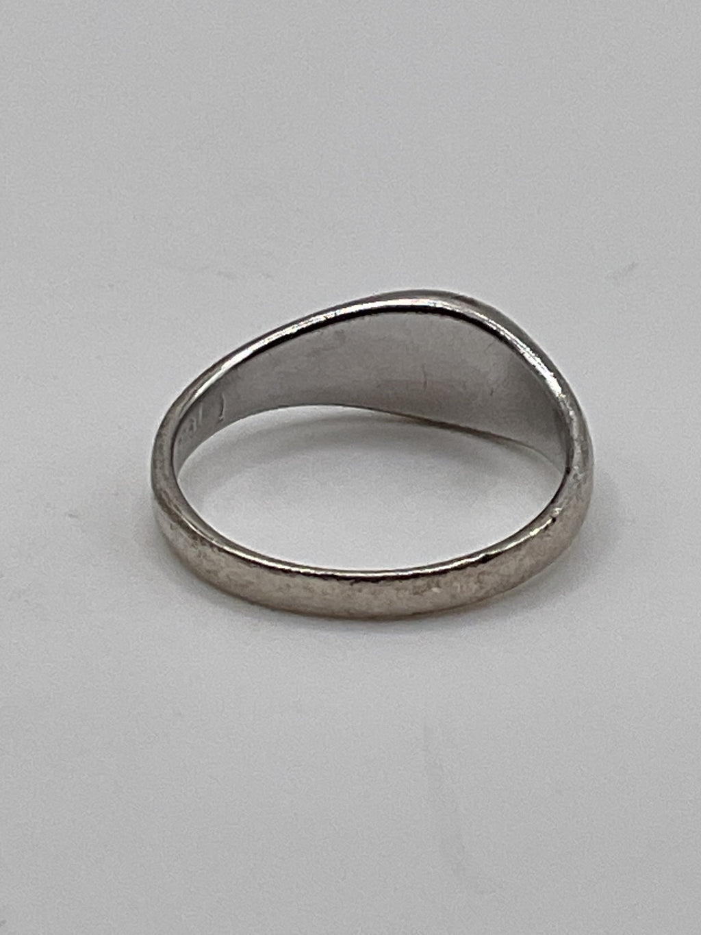Sterling Silver Opal Inlay Peace Sign Ring | 925 Boho Statement Ring - Estate Sale (Great Condition)