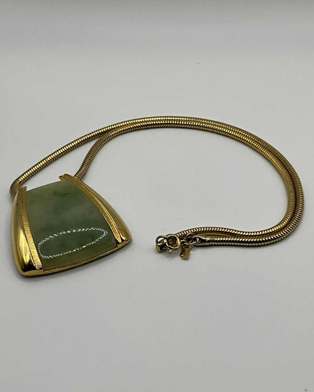 Pierre Cardin Snake Chain Pendant Necklace - Estate Sale (Great Condition)