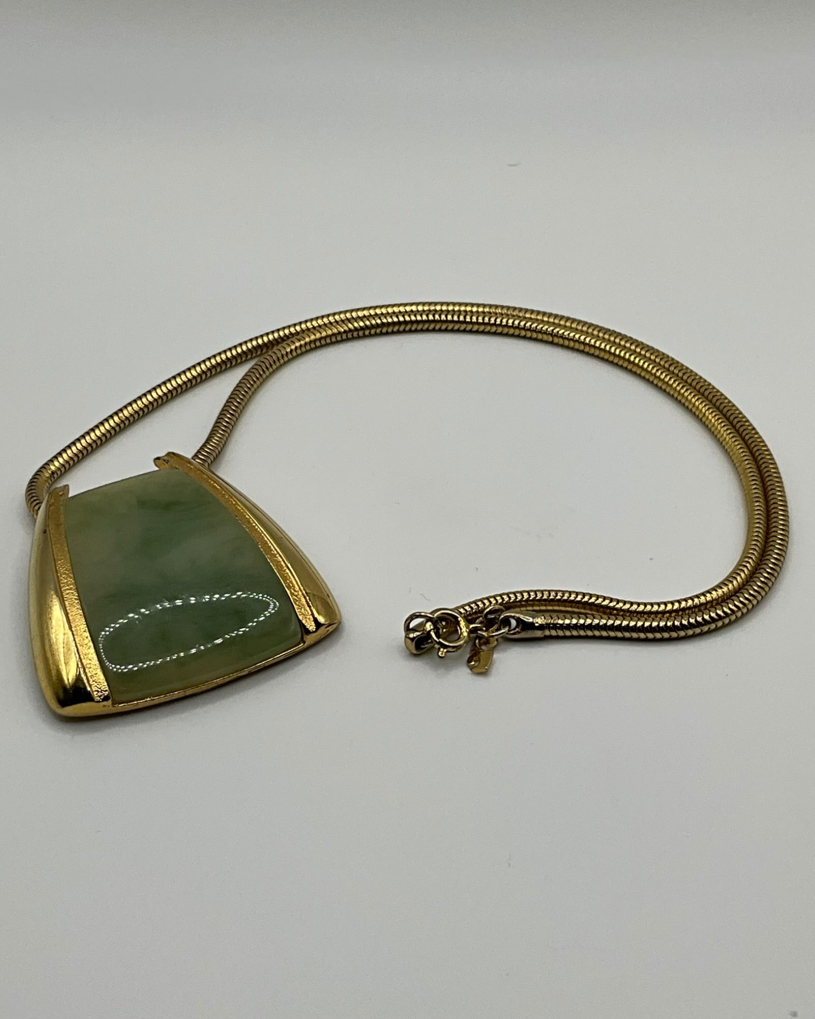 Pierre Cardin Snake Chain Pendant Necklace - Estate Sale (Great Condition)