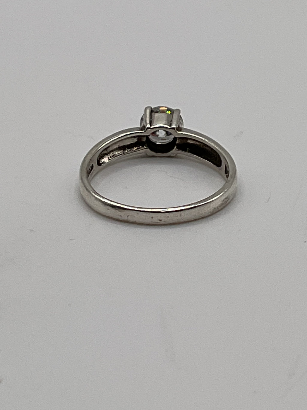 Sterling Silver Solitaire CZ Ring | 925 Classic Engagement Style Ring - Estate Sale (Great Condition)