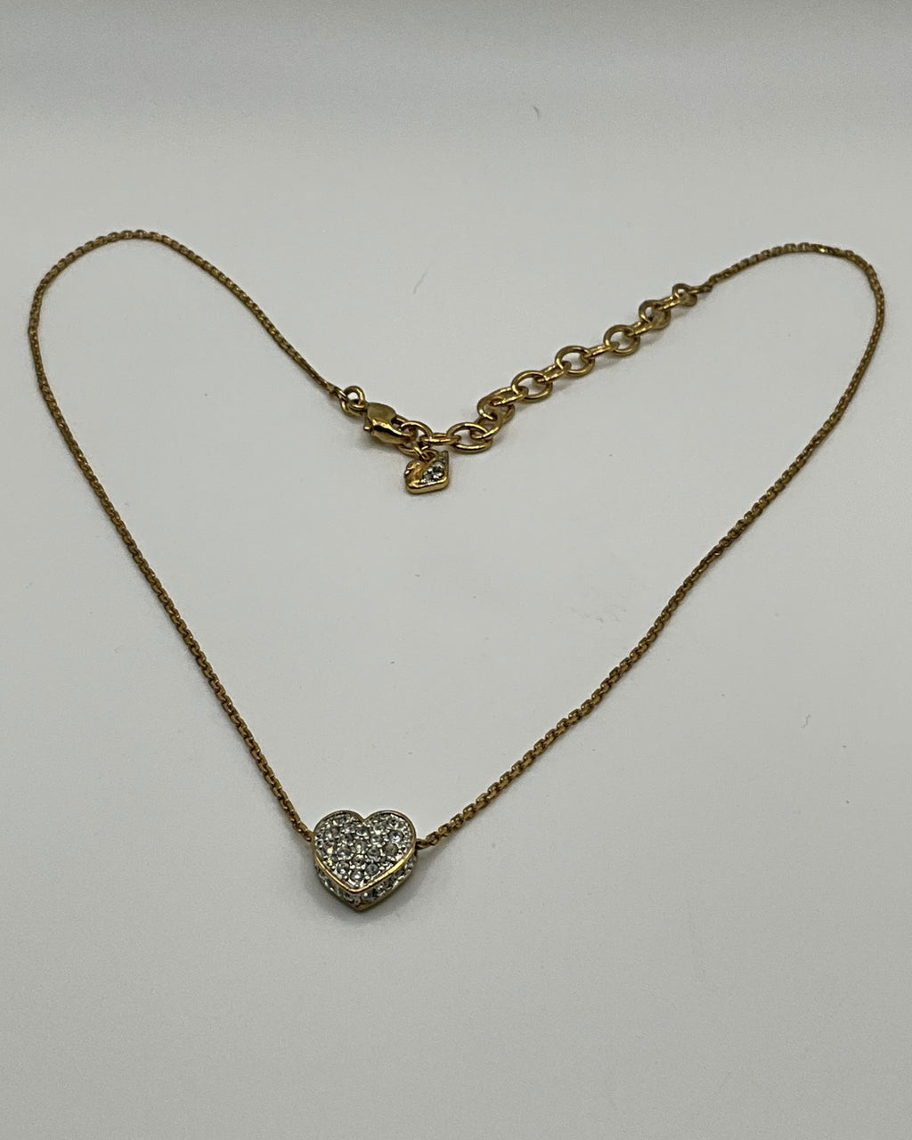 Swarovski Heart Pendant Necklace -Estate Sale (Great Condition)