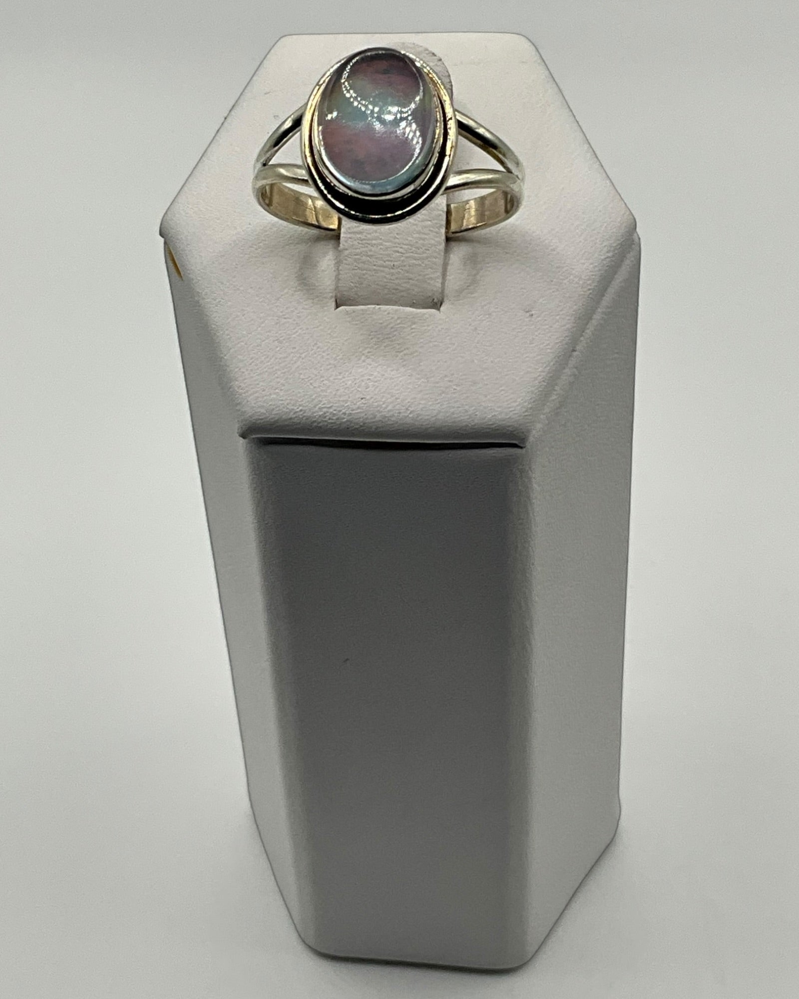 Aurora Opal Gemstone Ring - Estate Sale (Great Condition)