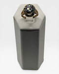 Cubic Zirconia Halo Ring - Estate Sale (Great Condition)