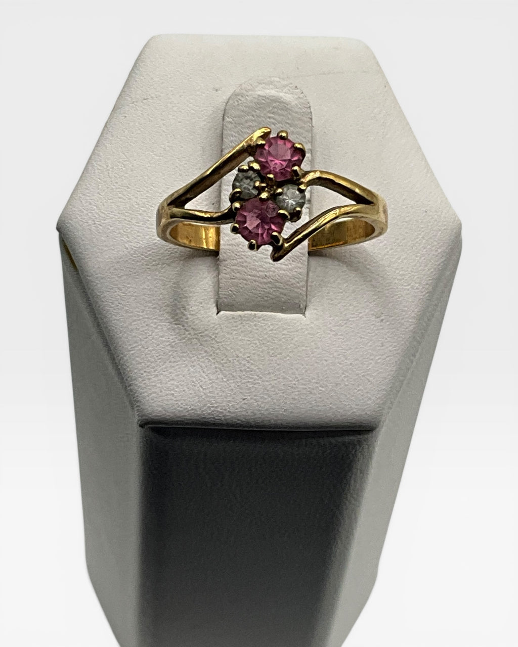 Pink Sapphire Cluster Ring - Estate Sale (Great Condition)