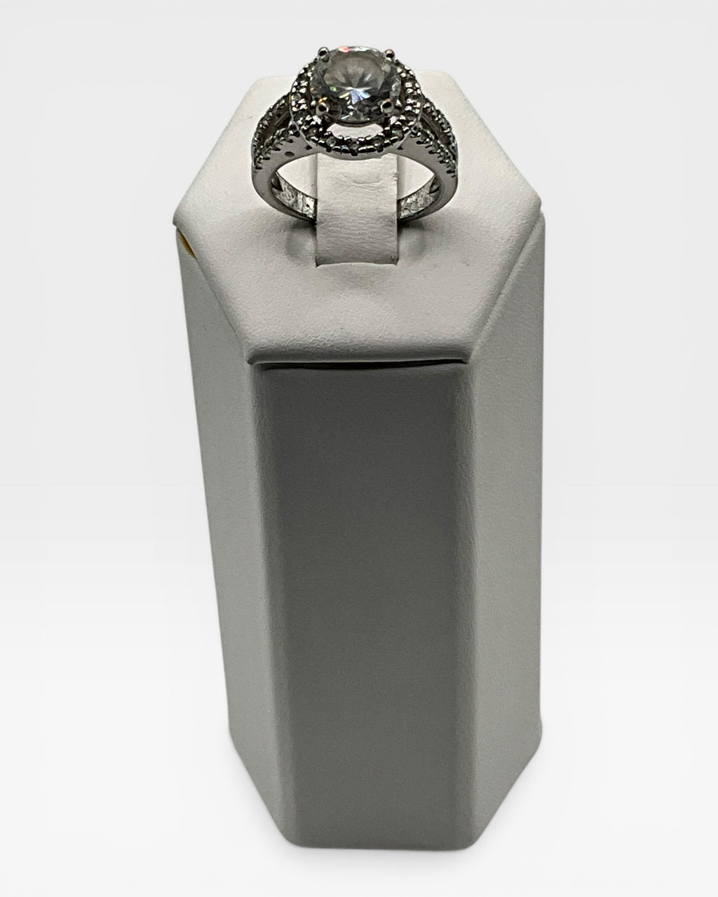 R.S. Covenant Silver Halo Ring - Estate Sale (Great Condition)