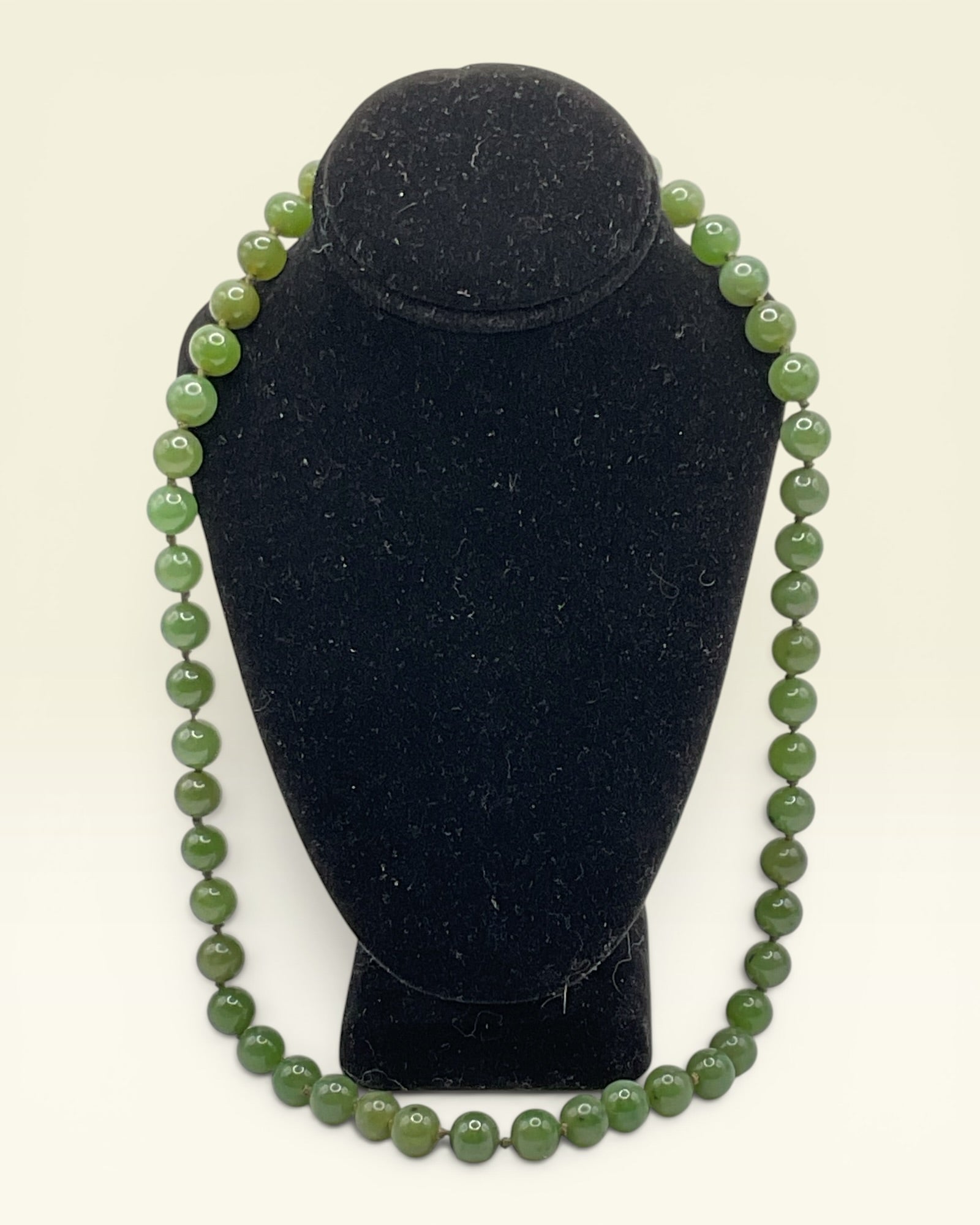 Jade Collection- Nephrite Jade Necklace - Estate Sale (Great Condition)