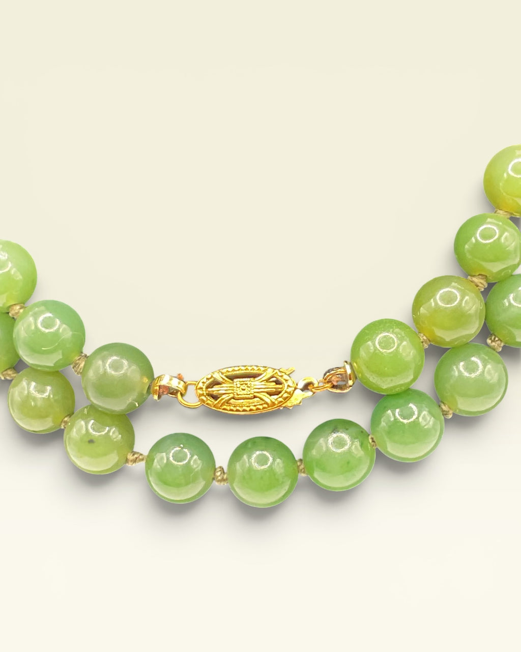 Jade Collection- Nephrite Jade Necklace - Estate Sale (Great Condition)