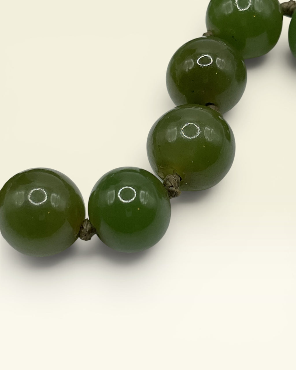 Jade Collection- Nephrite Jade Necklace - Estate Sale (Great Condition)