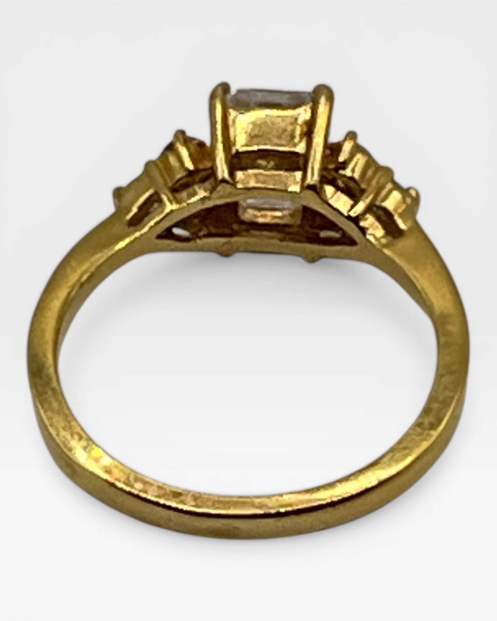 Radiant Cut Cubic Zirconia Ring - Estate Sale (Great Condition)