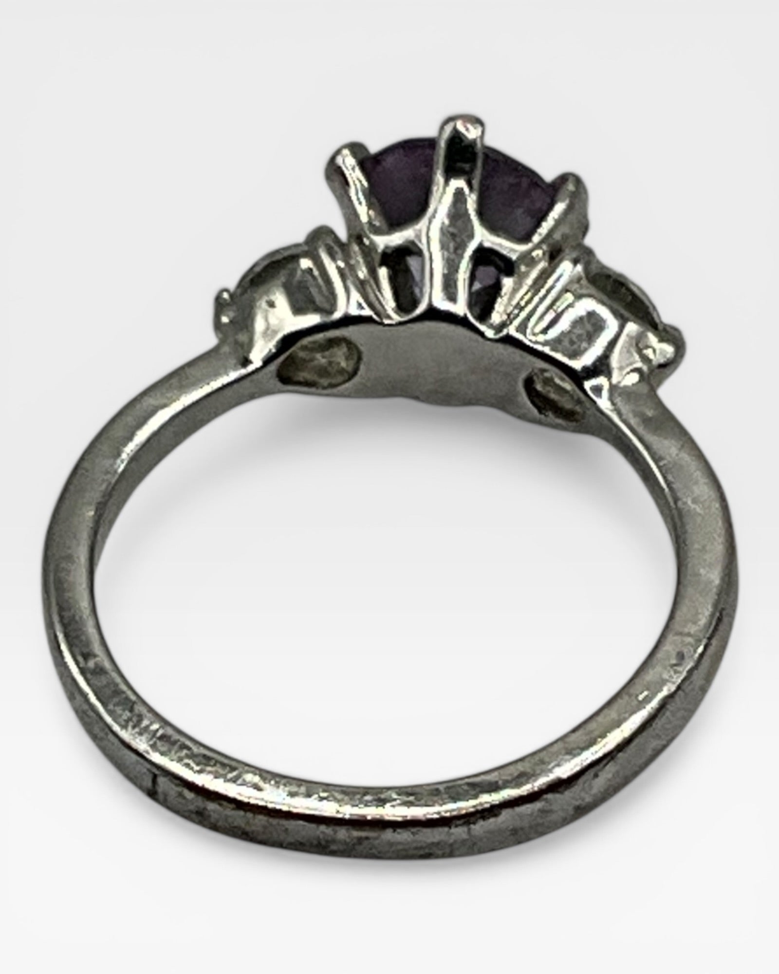 Amethyst Cubic Zirconia Ring - Estate Sale (Great Condition)