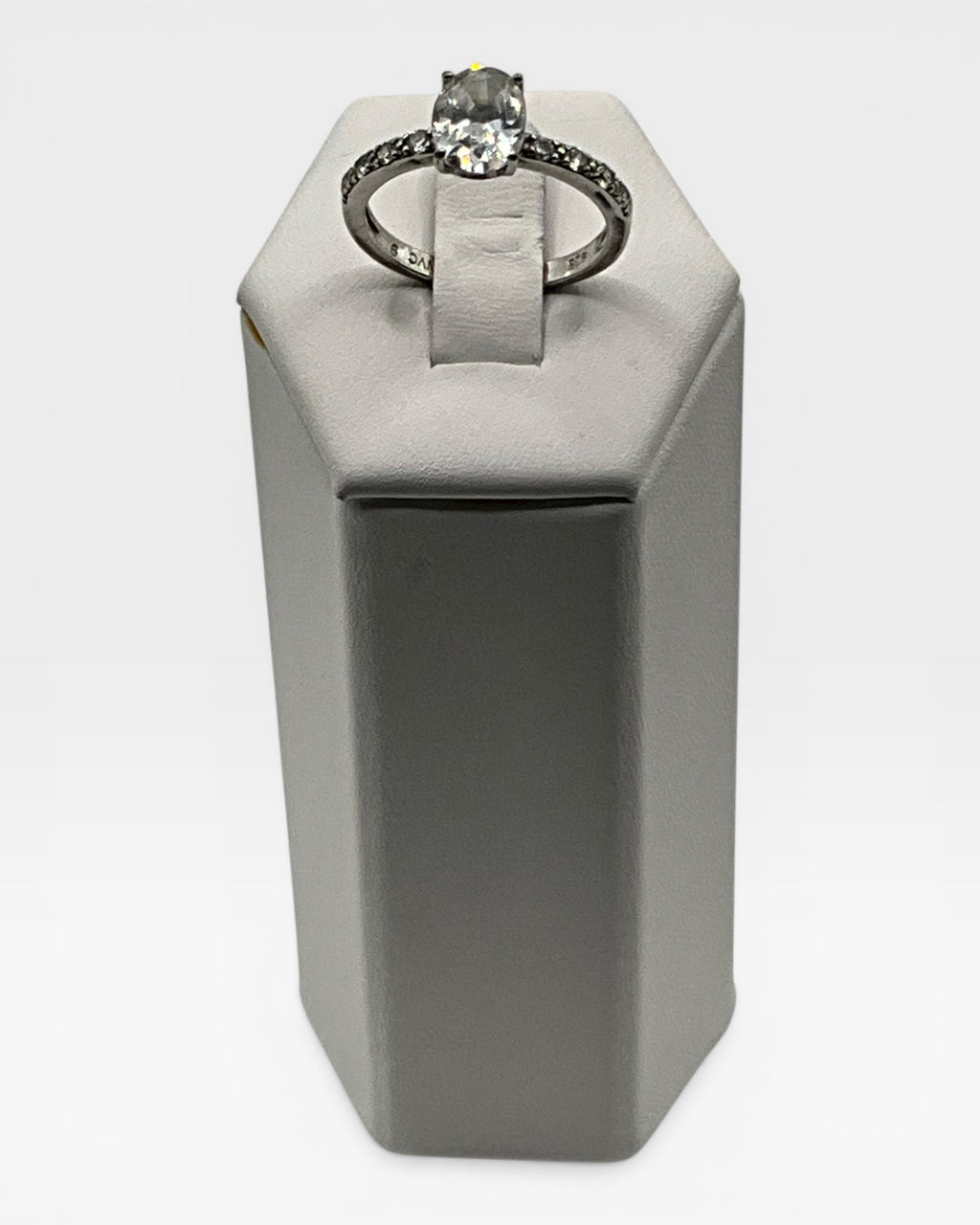 Cubic Zirconia Pave Band Ring - Estate Sale (Great Condition)