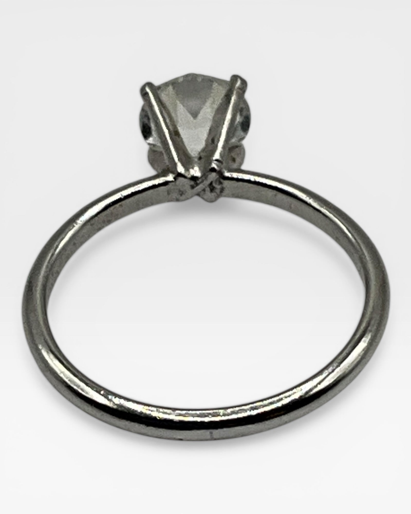 Cubic Zirconia Solitaire Engagement Ring - Estate Sale (Great Condition)