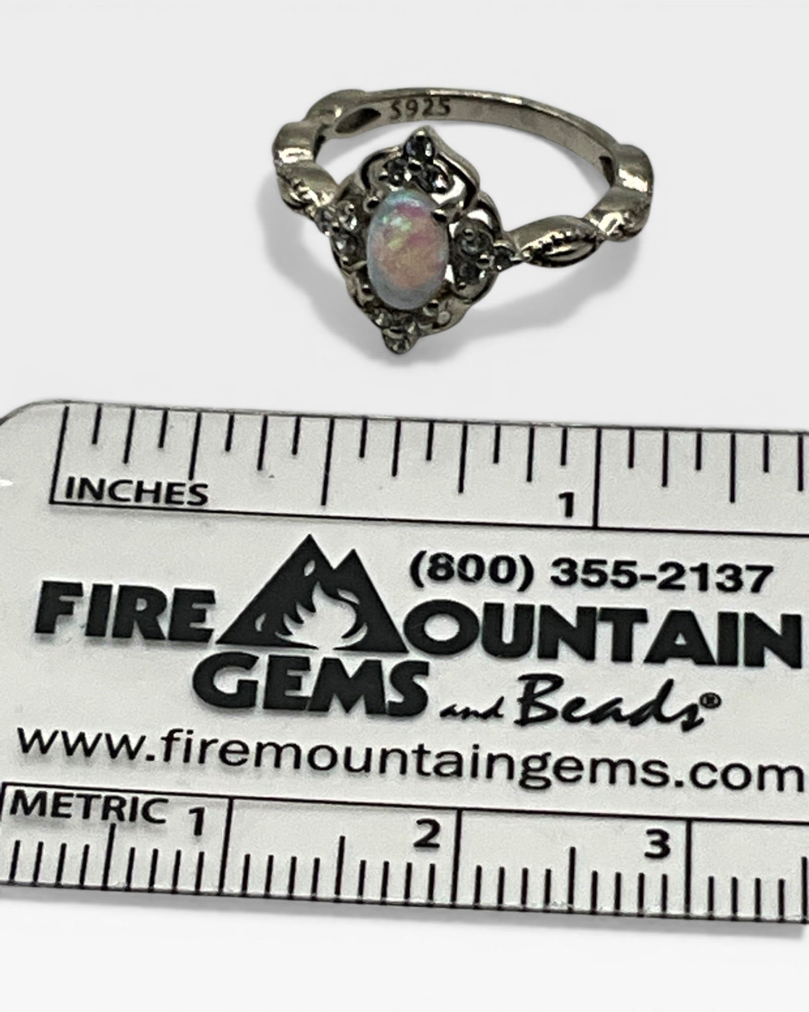 Lab Created Opal Ring - Estate Sale (Great Condition)