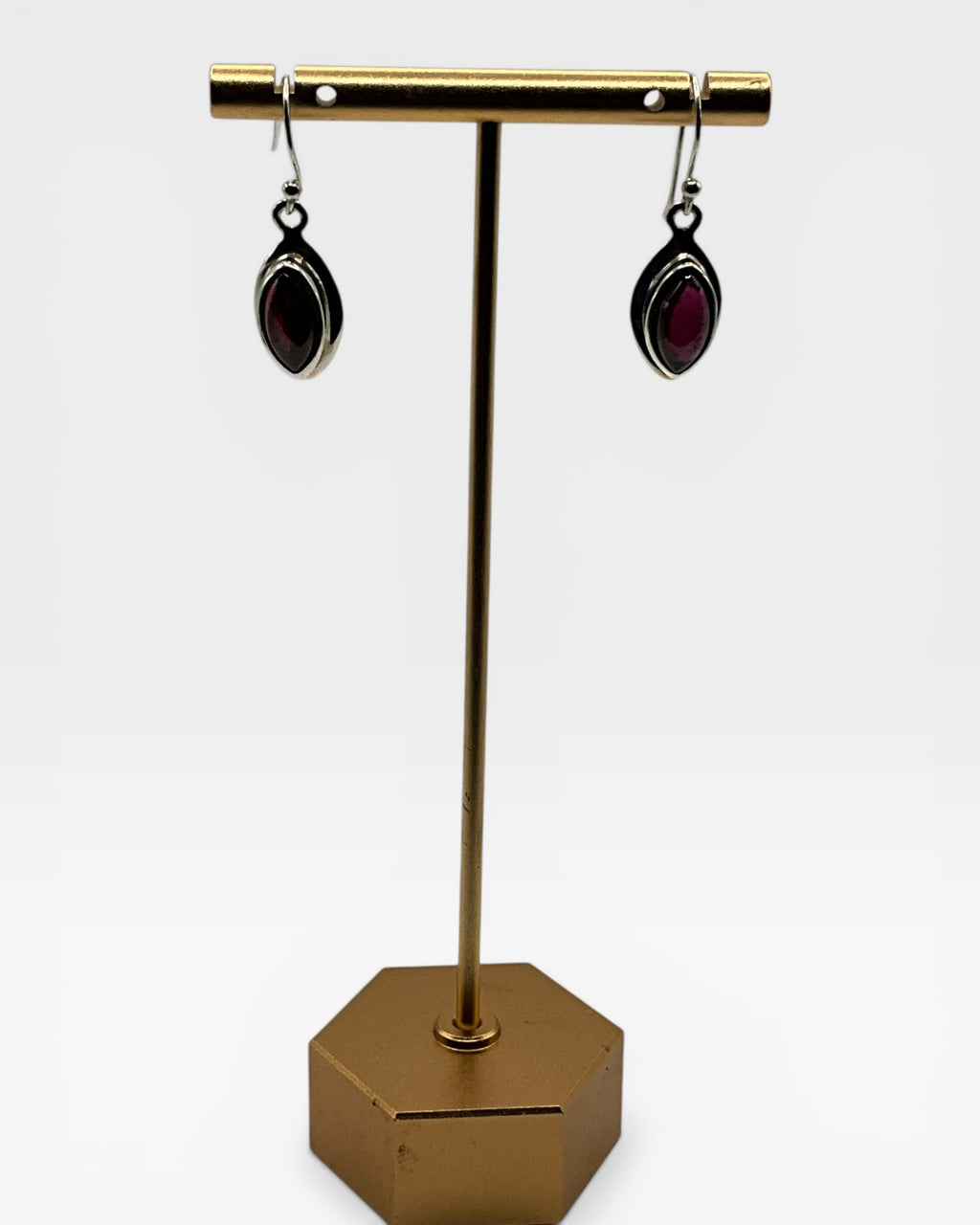 Garnet Dangle Earrings - Estate Sale (Great Condition)