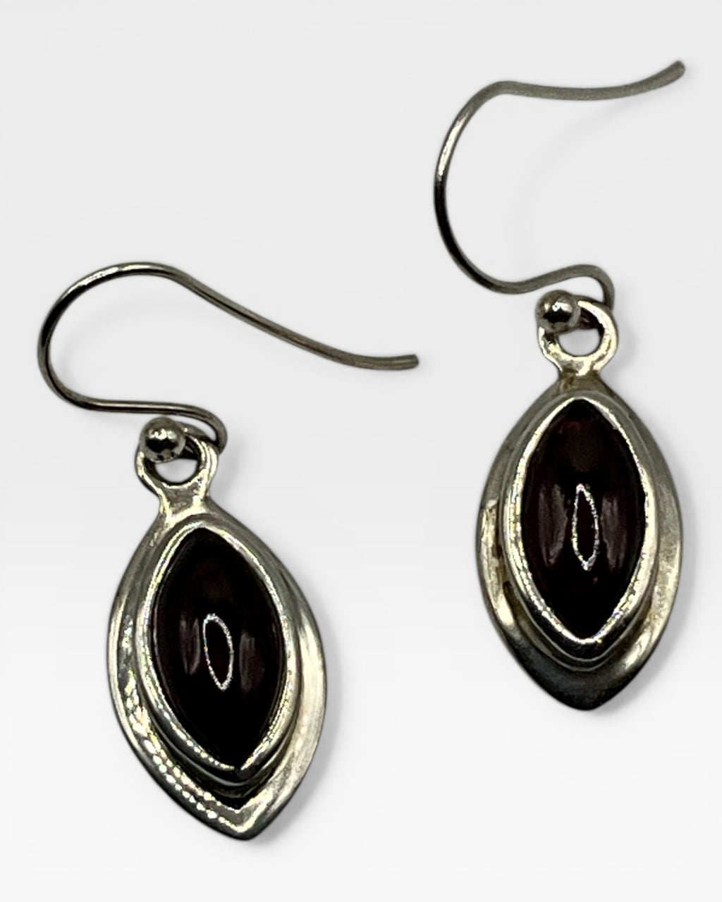 Garnet Dangle Earrings - Estate Sale (Great Condition)