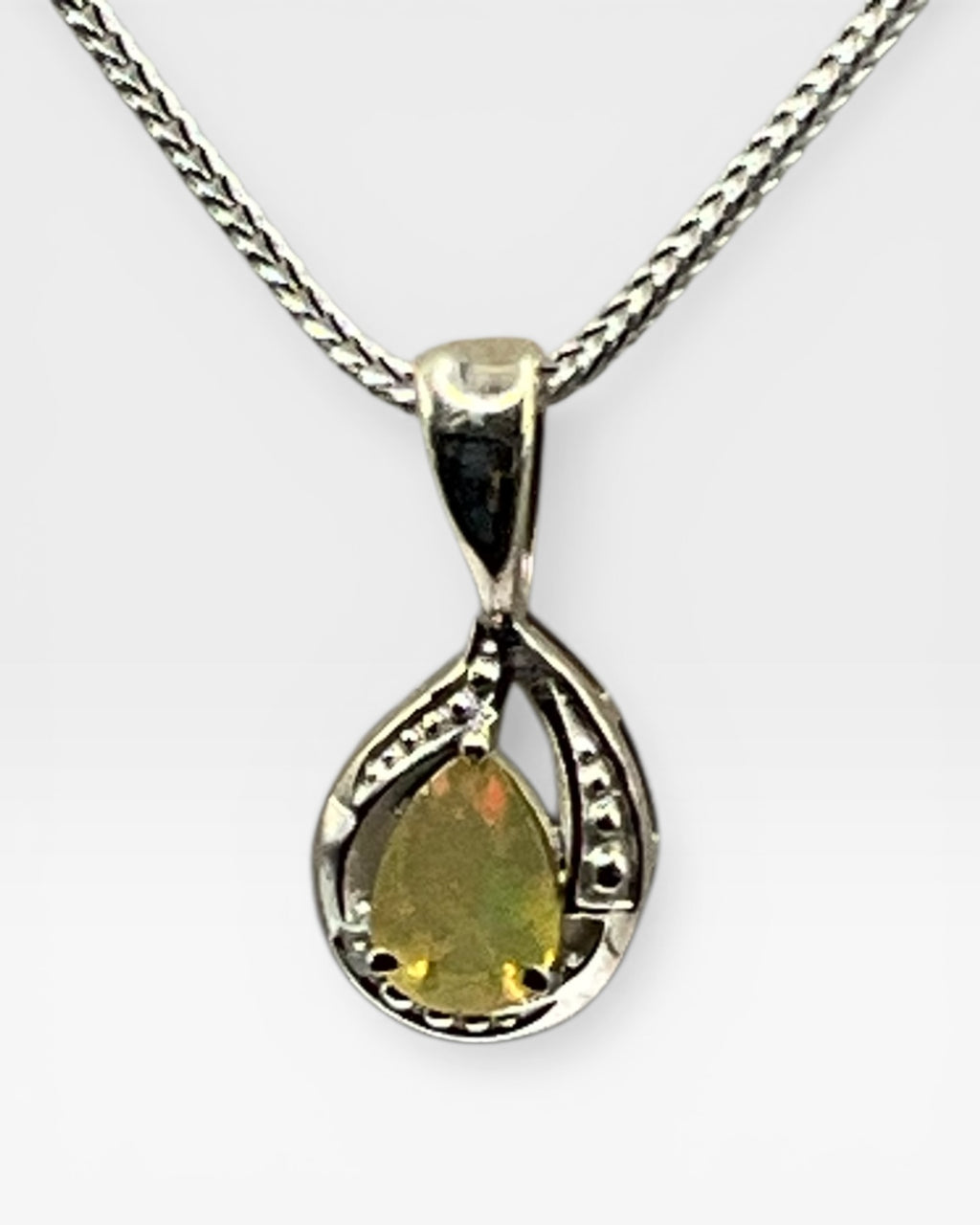 Bling Collection - Ethiopian Opal Pendant Necklace