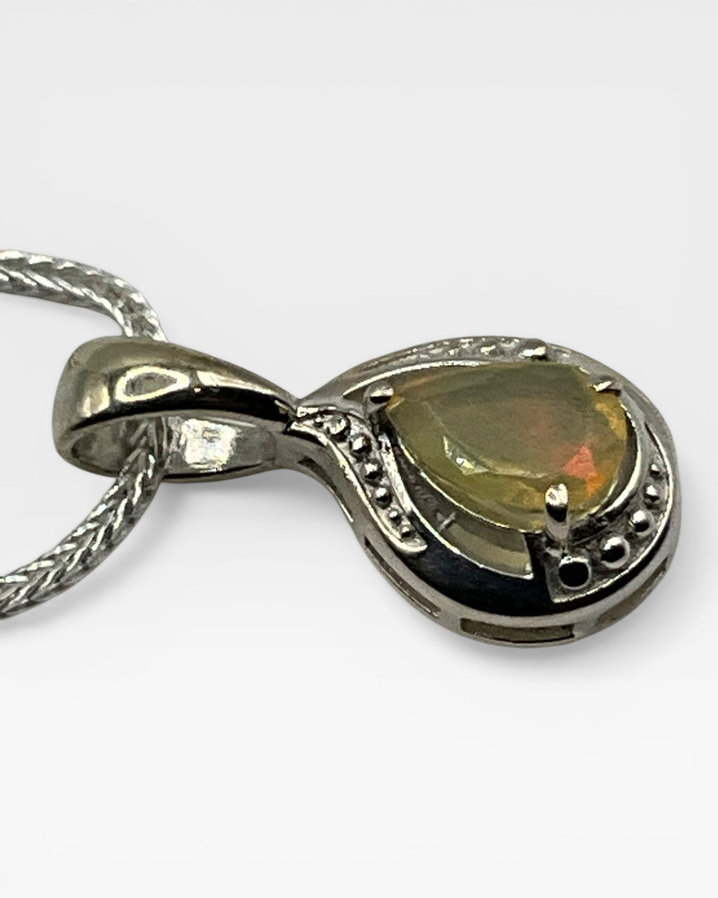 Bling Collection - Ethiopian Opal Pendant Necklace