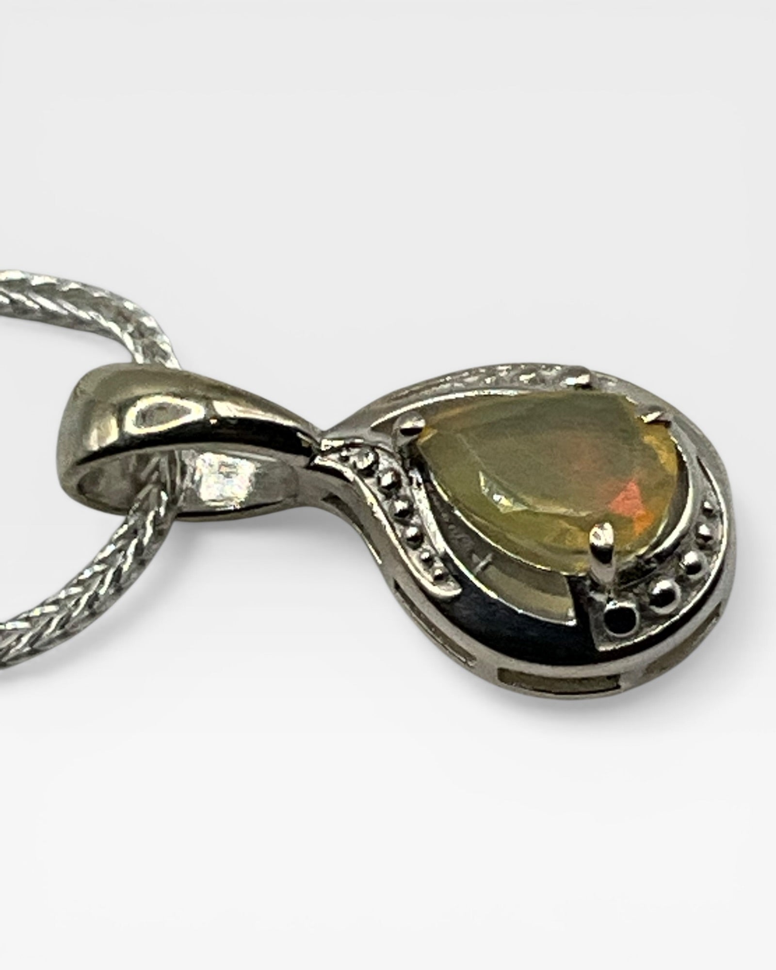 Bling Collection - Ethiopian Opal Pendant Necklace