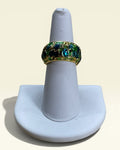 European and American Minimalist Creative Oil Painting Style Ring - Estate Sale (Great Condition)