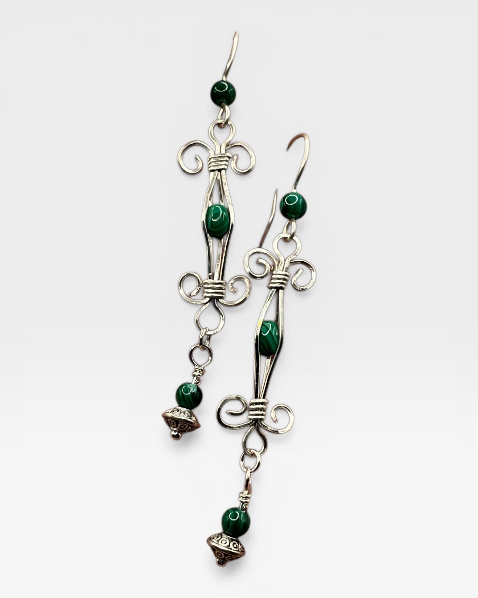 Malachite Designer Earrings