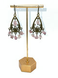 Rose Quartz Casual Earrings