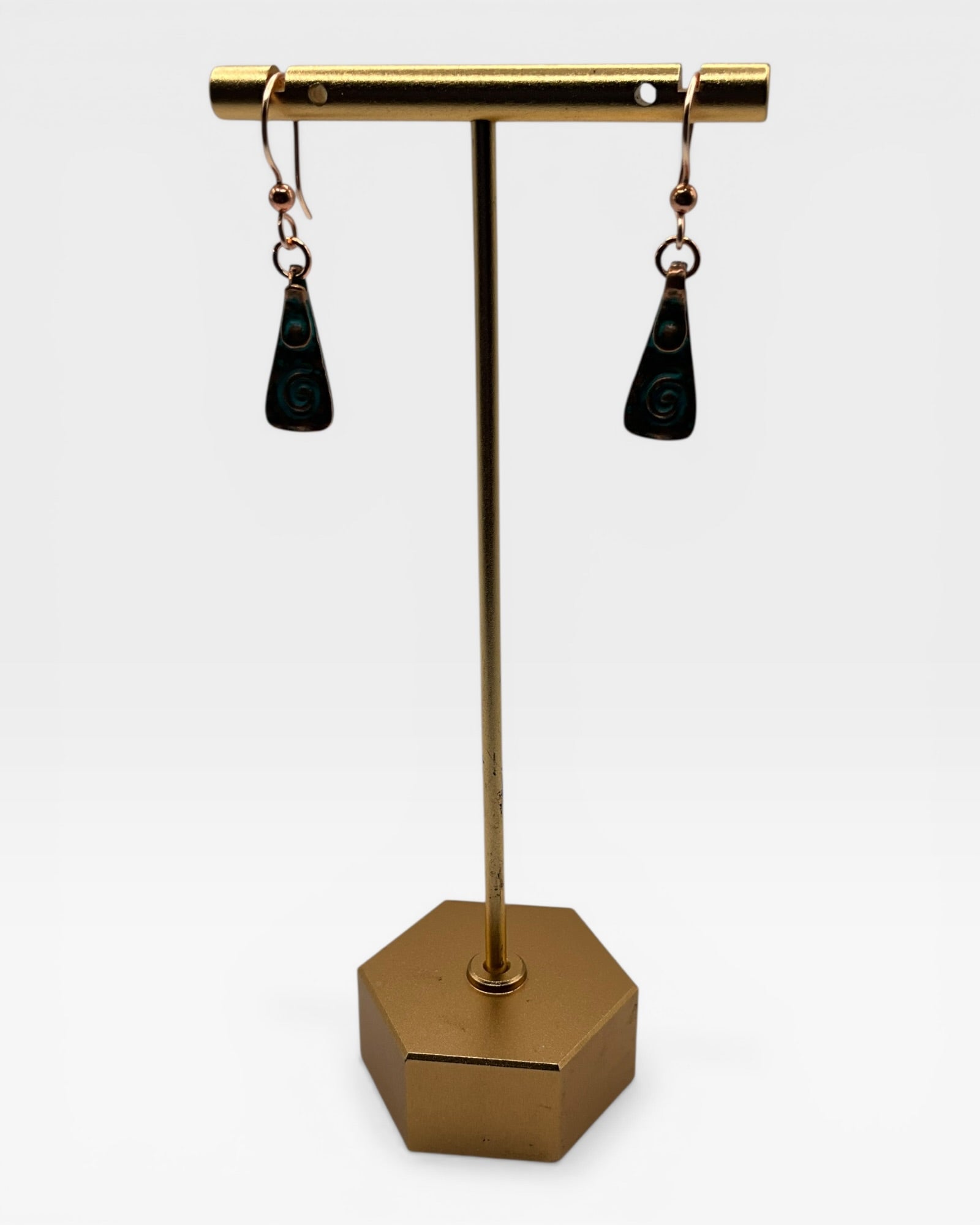 Oxidized Copper Earrings