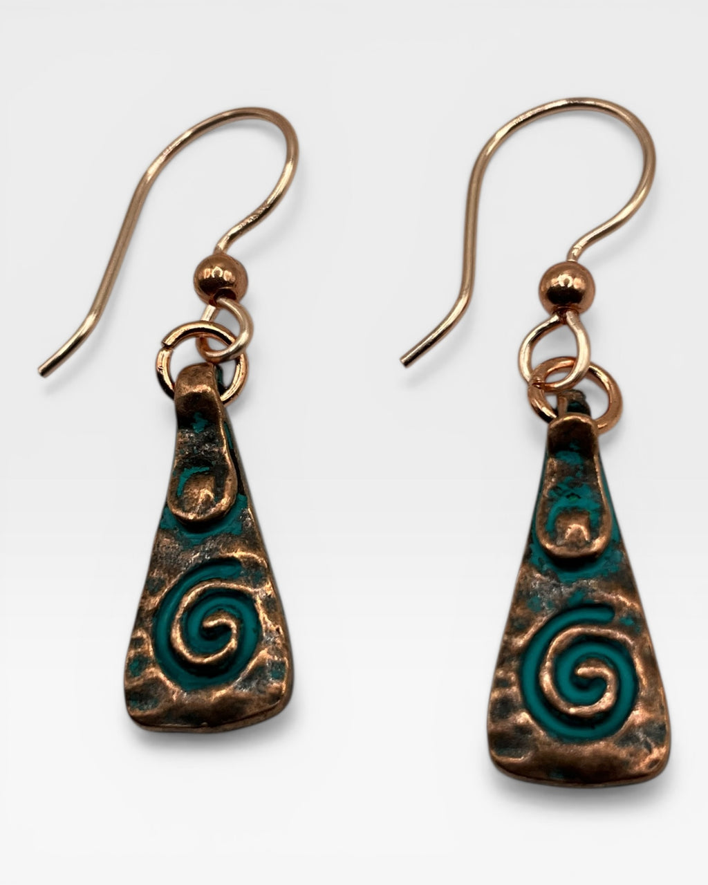 Oxidized Copper Earrings
