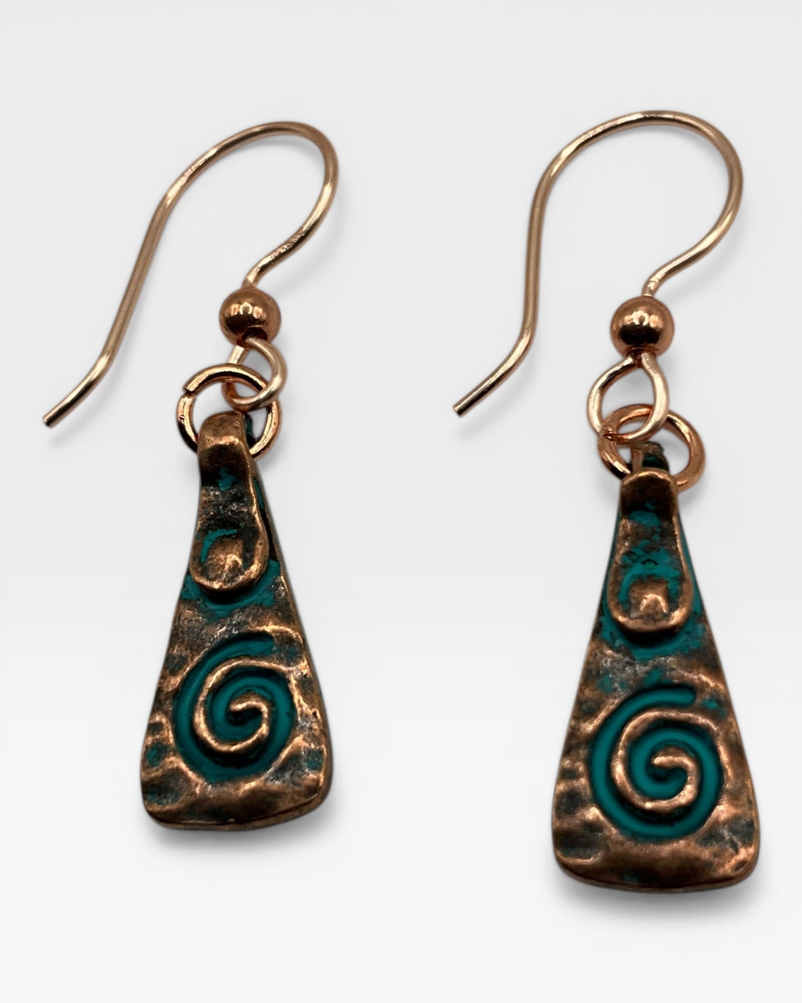 Oxidized Copper Earrings