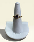 Vintage Avon Purple Amethyst and CZ Ring - Estate Sale (Great Condition)