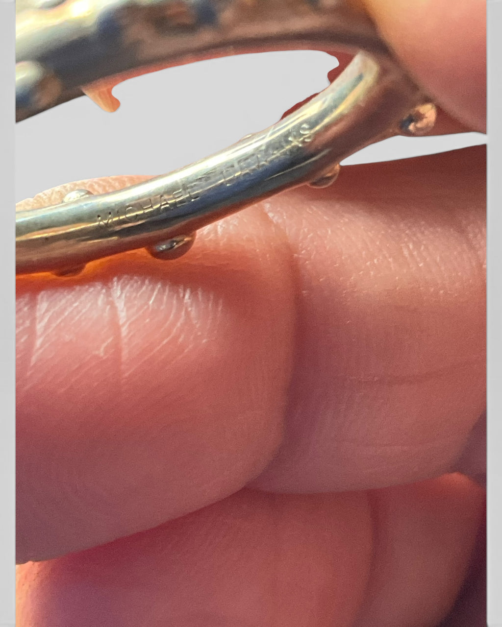 Michael Dawkins Pebble and Cultured Pearl Gemstone Ring - Estate Sale (Great Condition)