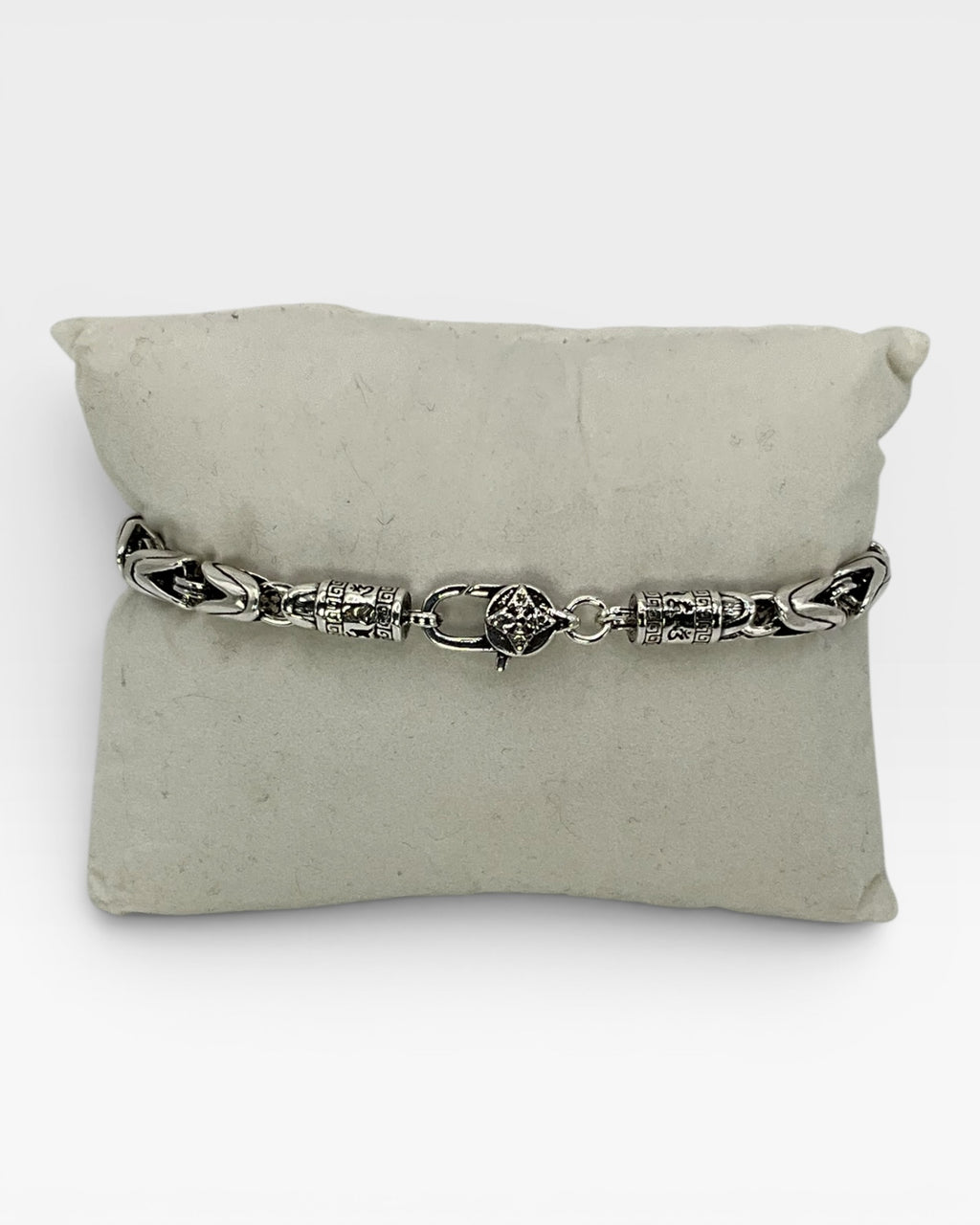 Sterling Silver Byzantine Unisex Bracelet