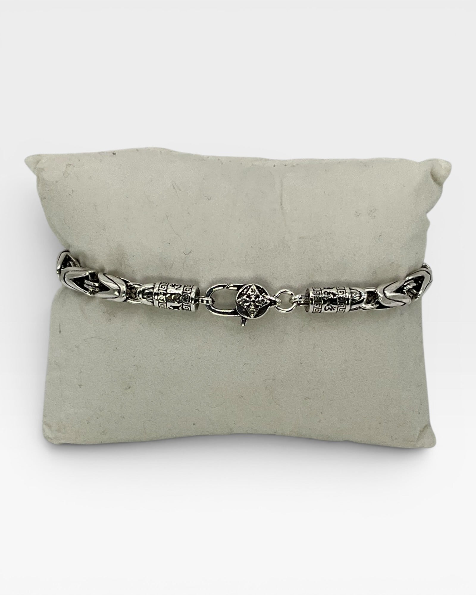 Sterling Silver Byzantine Unisex Bracelet