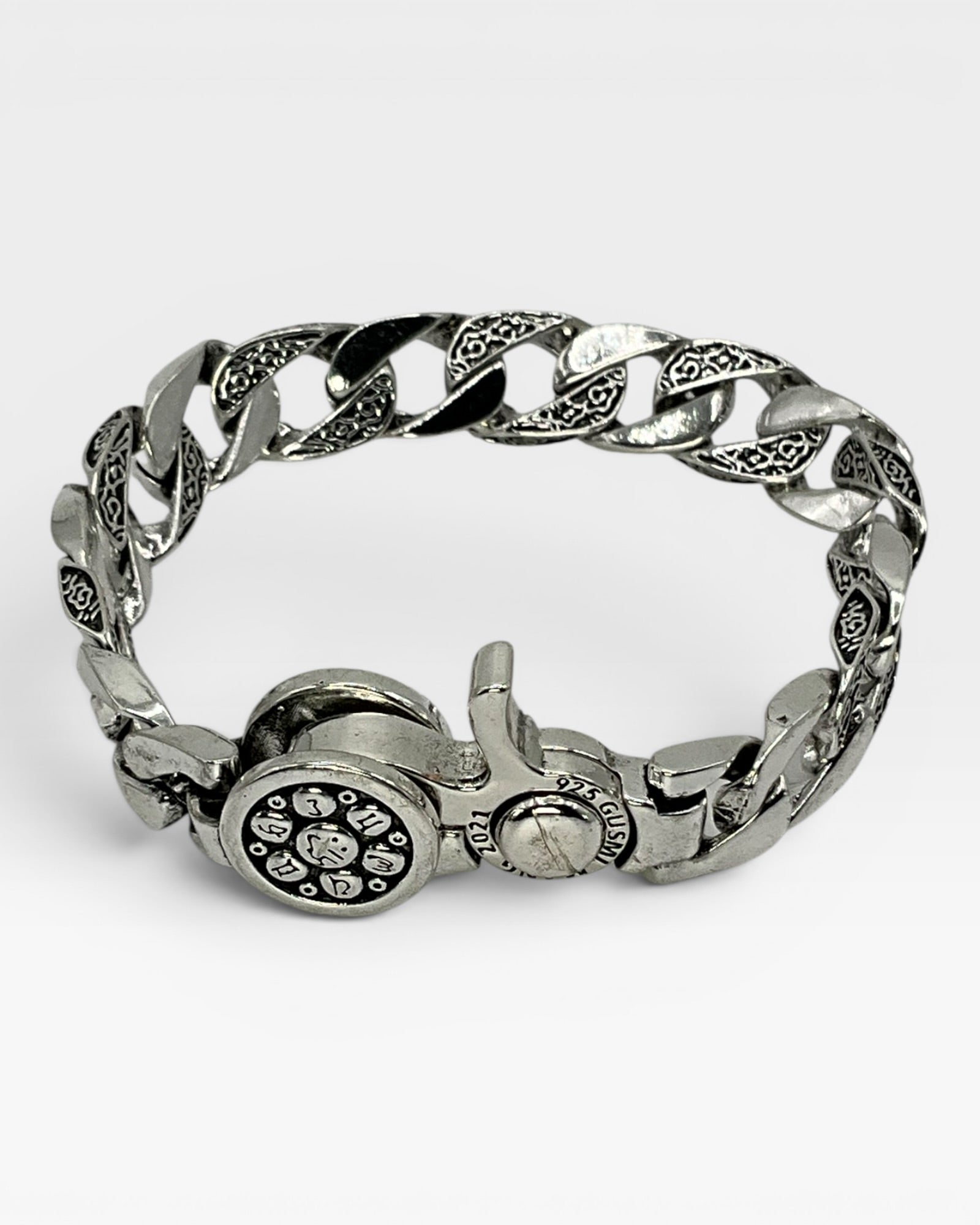 Sterling Silver Cuban Link Style Unisex Bracelet