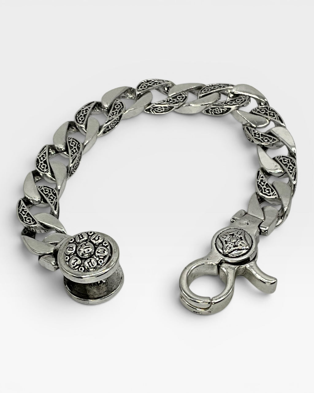 Sterling Silver Cuban Link Style Unisex Bracelet