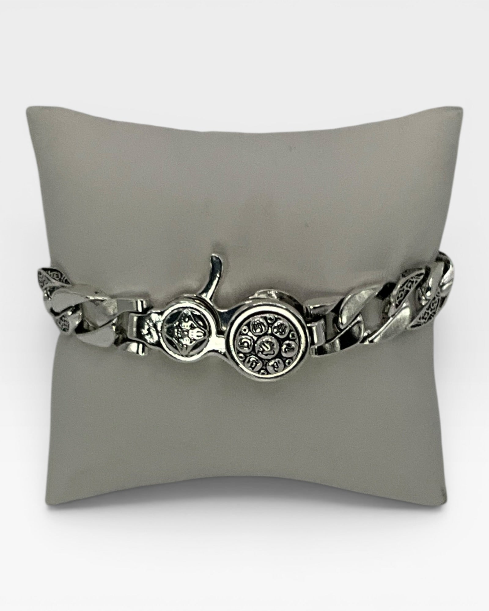 Sterling Silver Cuban Link Style Unisex Bracelet