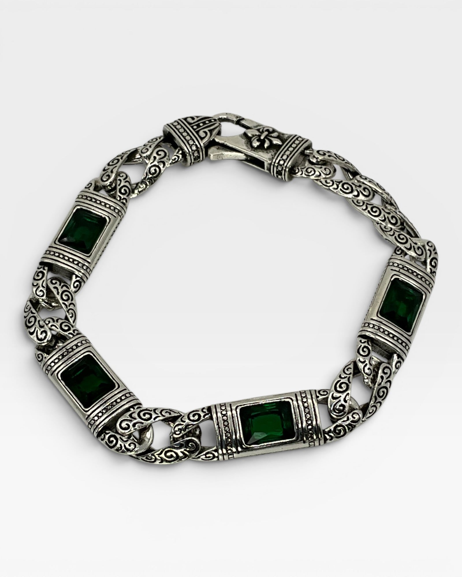 Sterling Silver Industrial Style Unisex Bracelet